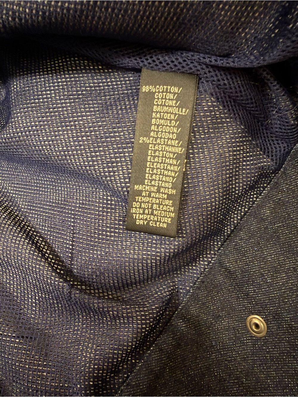 Ralph Lauren Black Label Women's Moto-Style Dark Wash Denim Jacket Size 6 - Picture 5 of 7